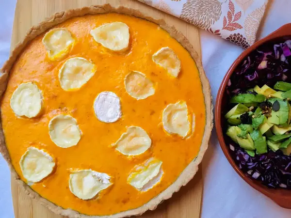 Tarte de butternut et fromage de chèvre